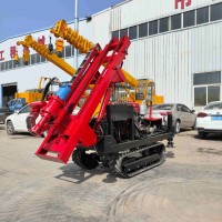 履帶式光伏打樁機(jī)建筑工程發(fā)電機(jī)組螺旋鉆孔機(jī)液壓鉆孔