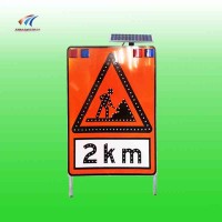 龍巖太陽能施工標志牌 道路施工發光標志牌支持定制