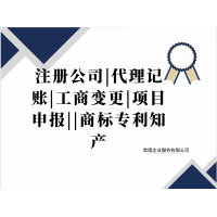 注冊公司 代理記賬 工商變更 項目申報 商標知產
