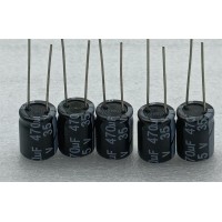 直插電解電容35V470UF高頻低阻濾波電