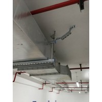 Q235B材質熱浸鋅建筑機電管線抗震支架 武漢風管側向抗震支架