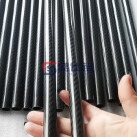3K碳纖維管?精密斜紋亮光管 碳纖維管材加工