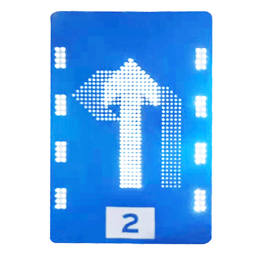 重慶可變車道標志牌 led發光分道標志
