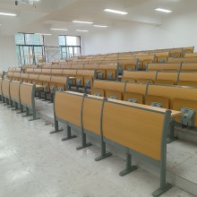 多媒體培訓(xùn)室連排椅報告廳禮堂椅學(xué)校階梯教室課桌椅階梯教