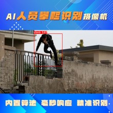 人員攀高行為識別檢測 圍墻攀爬識別