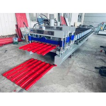 壓型機 800仿樹脂琉璃瓦機全自動彩鋼壓瓦機設備冷彎機