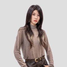 溫碧霞代言IRENENA服裝品牌半高領套頭打底衫秋冬加長長袖內搭衣