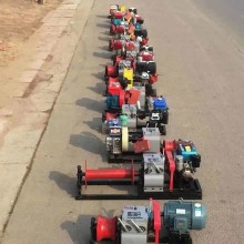 電力施工3噸皮帶柴油機(jī)動絞磨8噸軸傳動牽引機(jī)