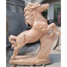 廣場(chǎng)石雕奔馬群馬雕塑將軍馬石雕馬到成功擺件