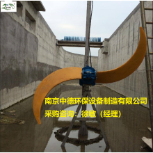 QDT型潛水推流器流速圖及安裝示意圖；潛水低速推進器用途及性能特點