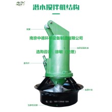 MA1.5/6-260/3-960混合潛水攪拌器型號說明及應用面積；碳鋼潛水攪拌機安裝圖片