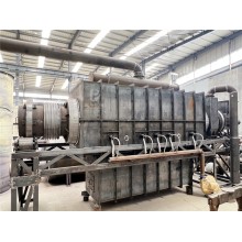 環保型臥式雙滾筒型麻桿炭化爐受熱均勻