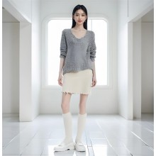 溫碧霞自創IRENENA服裝法式編織小香風半身裙