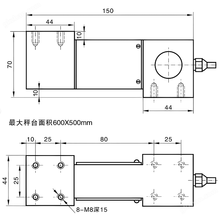 NTJH-2C平行梁稱重傳感器 單點(diǎn)式稱重測(cè)力