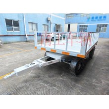 3噸平板拖車牽引工具拖車 帶護欄減震剎車功能