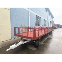 7噸平板拖車牽引工具拖車 帶護欄減震剎車功能拖車