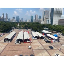 2025春節廟會篷房｜非遺剪紙紋頂棚+防滑地暖系統