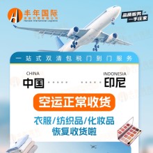中國服裝紡織品發印尼空運雙清門到門