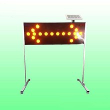 黑色太陽能導向燈 道路施工太陽能導向牌 交通安全設施廠家