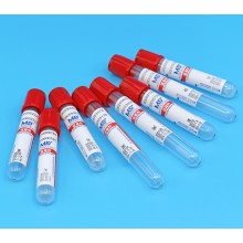 紅色管帽含促凝劑PET材質真空采血管_抽血管_快速血清管