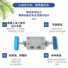 超高壓一進兩出雙控手動針閥三通型流